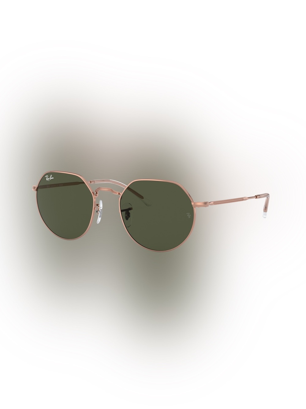 Ray-Ban Womenβs Rose Gold Frame with Green Lenses Sunglasses NWT
